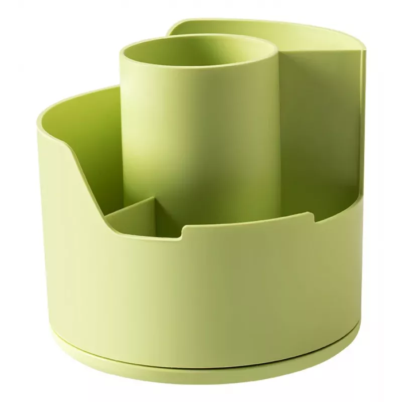 Deli LonGreen Pen Holder Lime Green 12x12x11cm