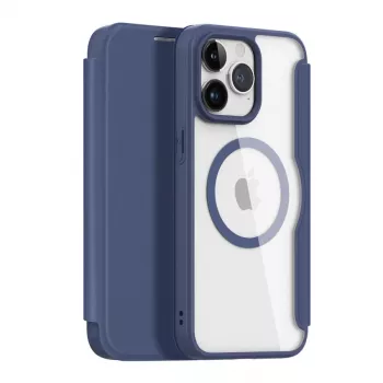 Dux Ducis Skin X Pro Folio Case with MagSafe for Apple iPhone 15 Pro Max, Juoda