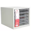 Deli stalčinis modulis 5 stalčiai 27.5x34x26 cm šviesiai pilkas