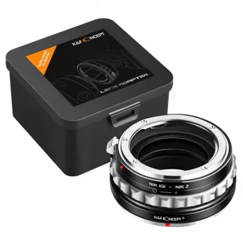 K&F Concept Nikon F (G/AF-S) į Nikon Z tvirtinimo objektyvo adapteris, juodas, modelis KF06.369