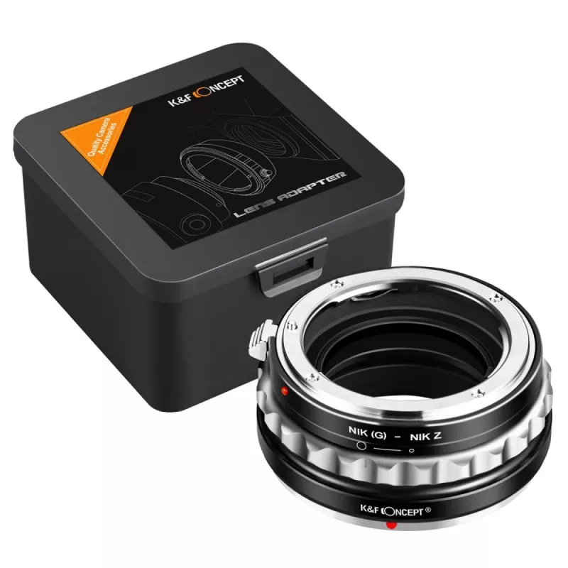 K&F Concept Nikon F (G/AF-S) į Nikon Z tvirtinimo objektyvo adapteris, juodas, modelis KF06.369