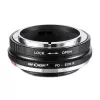 K&F Concept Canon FD į RF objektyvo laikiklio adapteris (juodas)