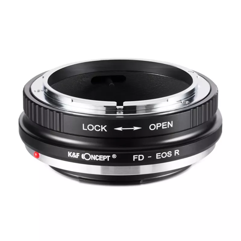 K&F Concept Canon FD į RF objektyvo laikiklio adapteris (juodas)