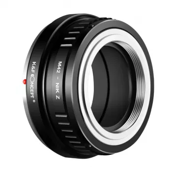 K&F Concept M42 į Nikon Z laikiklį adapteris, skirtas Nikon Z5 Z6 Z7 Z50 Zfc Z9 Z8 Z30, juodas