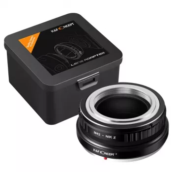 K&F Concept M42 į Nikon Z laikiklį adapteris, skirtas Nikon Z5 Z6 Z7 Z50 Zfc Z9 Z8 Z30, juodas