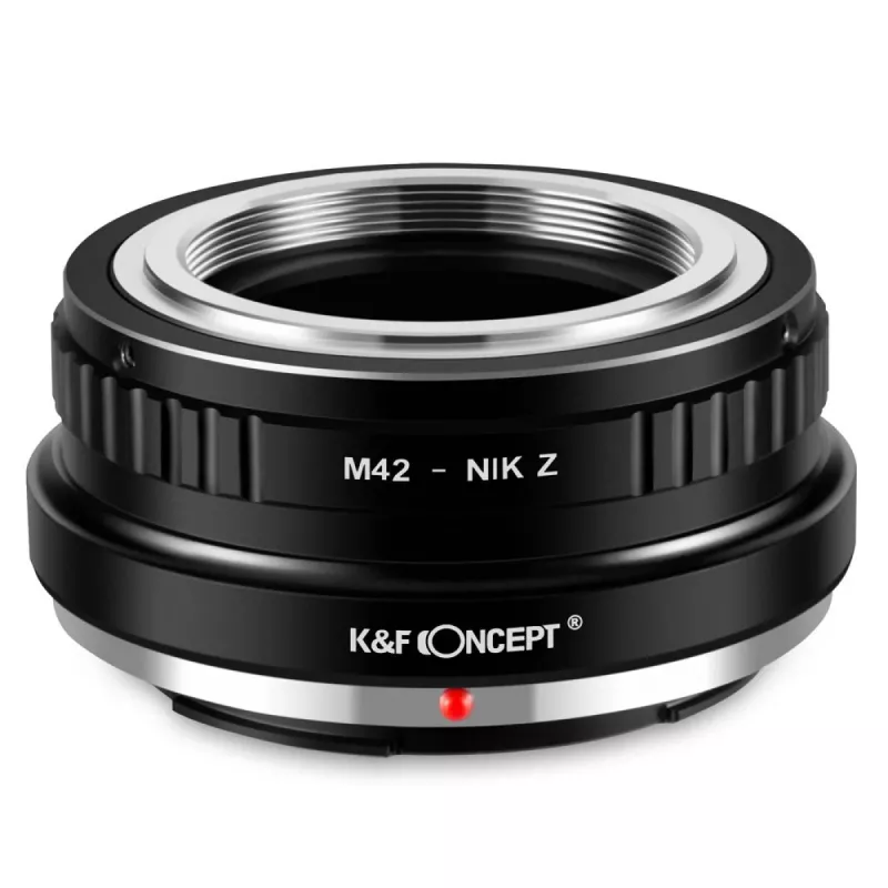 K&F Concept M42 į Nikon Z laikiklį adapteris, skirtas Nikon Z5 Z6 Z7 Z50 Zfc Z9 Z8 Z30, juodas