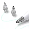Metapen Air-Flex Tips - Transparent (4-Pack) Replacement Stylus Nibs for Metapen Pencil A8, A11, M1
