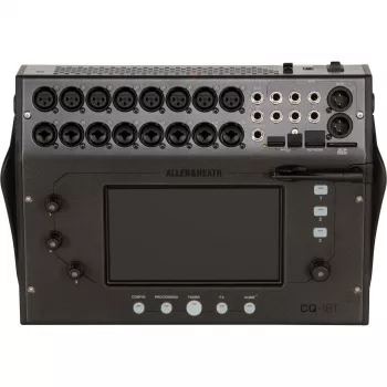 Allen & Heath CQ18T Skaitmeninis Mikseris su 16 Mikrofonų Priešstiprintuvų, 96kHz, 7 colių Liečiamuoju Ekranu, Wi-Fi ir Bluetooth