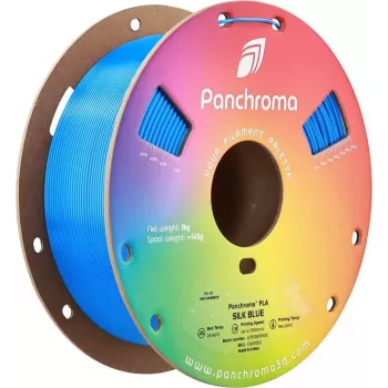 Polymaker Panchroma PLA Silk 1.75mm Blue 1kg 3D spausdinimo filamentas