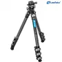 Leofoto LSR-284C+LH-30 CNC Tripod with Leveling Base and Panning Clamp, 4-Section 28/25/22/19mm