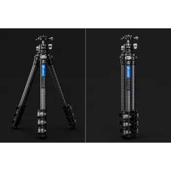 Leofoto LSR-284C+LH-30 CNC Tripod with Leveling Base and Panning Clamp, 4-Section 28/25/22/19mm