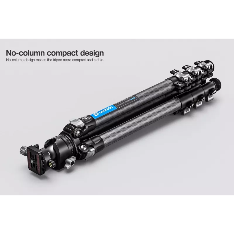 Leofoto LSR-284C+LH-30 CNC Tripod with Leveling Base and Panning Clamp, 4-Section 28/25/22/19mm