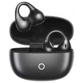 realme Buds Clip Czarne juodi laidiniai ausinukai su 3,5 mm lizdu ir mikrofonu