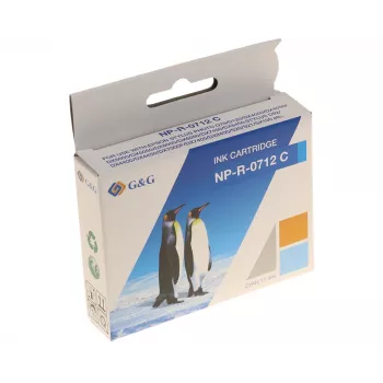 G&G Ninestar suderinama kasetė su rašalu, skirta Epson T0712/C13T07124012, Cyan
