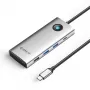 ORICO PW11 USB-C 8-in-1 Docking Station, 2x USB-A 3.0, 1x USB-A 2.0, 1x USB-C 3.0, 1x USB-C PD 100W, 1x HDMI 4K 60Hz, 1x VGA 1080P 60Hz, 1x RJ45 Gigabit Ethernet, sidabrinė