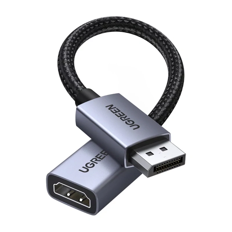 Ugreen DisplayPort į HDMI adapterio laidas 4K 30Hz vienakryptis juodas 1,5 m