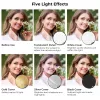 K&F Concept 5-in-1 Round Photography Reflector with Handle 80cm (32 inch) - Gold/Silver/White/Black/Translucent Diffuser for Portrait Studio Outdoor