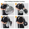 K&F Concept 5-in-1 Round Photography Reflector with Handle 80cm (32 inch) - Gold/Silver/White/Black/Translucent Diffuser for Portrait Studio Outdoor