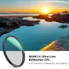 K&F Concept Nano-X Ultra-Low Reflection Circular Polarizer Filter 82mm