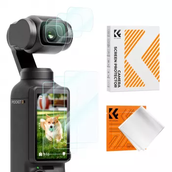 KF 6 vnt. 9H grūdinto stiklo ekrano ir objektyvo apsaugų rinkinys, skirtas DJI Osmo Pocket 3