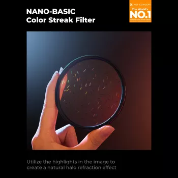 K&F Concept Nano-B MRC Rainbow Flare Streak Filter 52mm