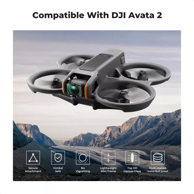 K&F Concept Nano-X UV Filtras MC, skirtas DJI Avata 2 (KF01.2698)