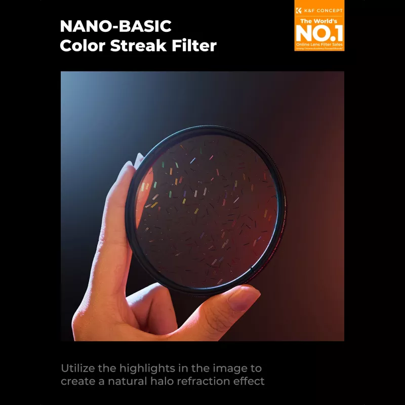 K&F Concept Nano-B MRC Starlight Glare Rainbow Flare Filter 82mm