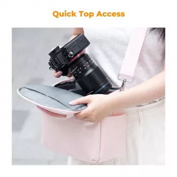K&F Concept KF13.179V3 Sling Bag DSLR, Mirrorless, Drone, Gimbal - Smėlio spalvos