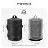 K&F Concept Waterproof Lens Pouch Case Small 12x8cm su oro pūstuvu – Juoda