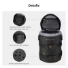KF Waterproof Camera Lens Pouch Case Bag XL 23.5 x 11.5 cm Black KF13.203