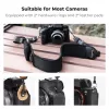 KF Neoprene Neck & Shoulder Strap for DSLR & Mirrorless Cameras (Canon, Nikon, Sony) - Black