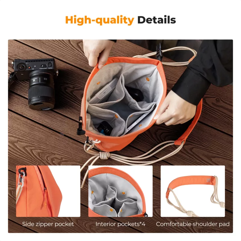 K&F Concept Crossbody Sling Bag 5L Orange