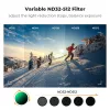 KF Concept Nano-X kintamas ND filtras ND32-512 pilkas, skirtas DJI Osmo Action 3/4/5 Pro
