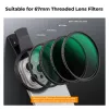 KF Black Diffusion 1/4 Filtras 67mm su Užsegimu išmaniesiems telefonams