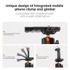 KF 3D Ball Head Magnetic Base Mount for GoPro Smartphone Camera with 1/4 inch Thread KF31.156 Black