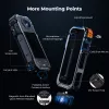 KF Protective Frame Mount Cage su 2x 1/4 colio-20 sriegiais ir GoPro laikikliu, skirta Insta360 X5 / Kf31.182