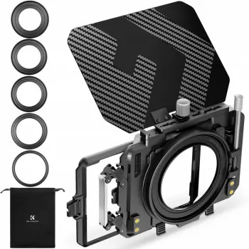 KF Matte Box šešėlių skydelis ir filtrų laikiklis 67-95mm fotoaparatams ir kameroms K&F