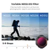 K&F kintamo tankio ND filtras ND32-ND512, skirtas DJI Mini 5 Pro dronui, AGC stiklas, KF02.0004