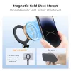 KF Magnetic MagSafe Phone Mount su 1/4 colio sriegiu ir Cold Shoe – juodas (KF31.196)