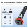 KF Magnetic MagSafe Phone Mount su 1/4 colio sriegiu ir Cold Shoe – juodas (KF31.196)