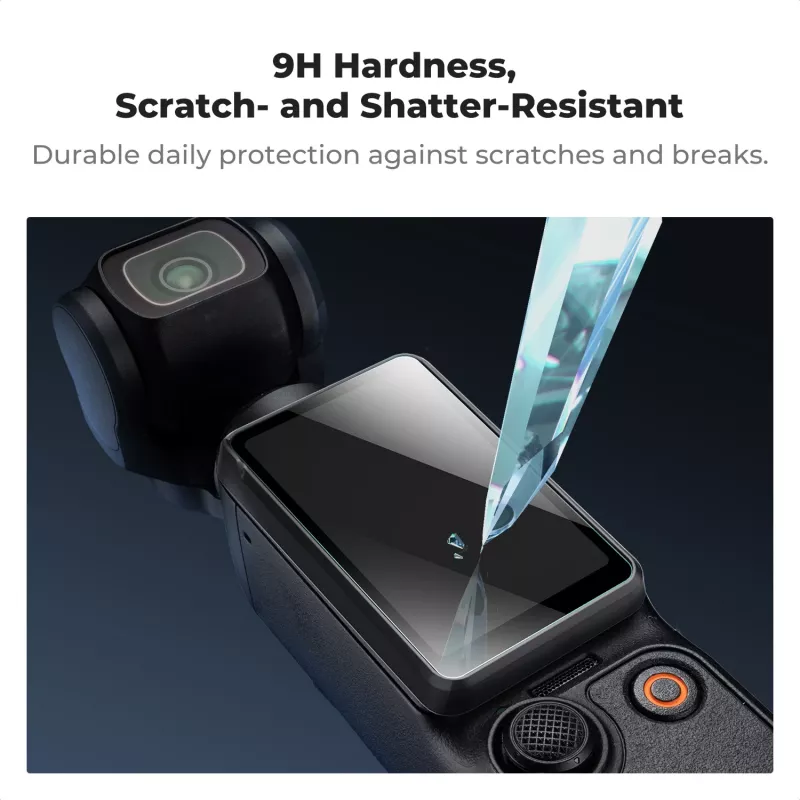 KF 2 vnt. grūdinto stiklo ekrano apsauga HD 9H, skirta DJI Osmo Pocket 3 / Pocket 4
