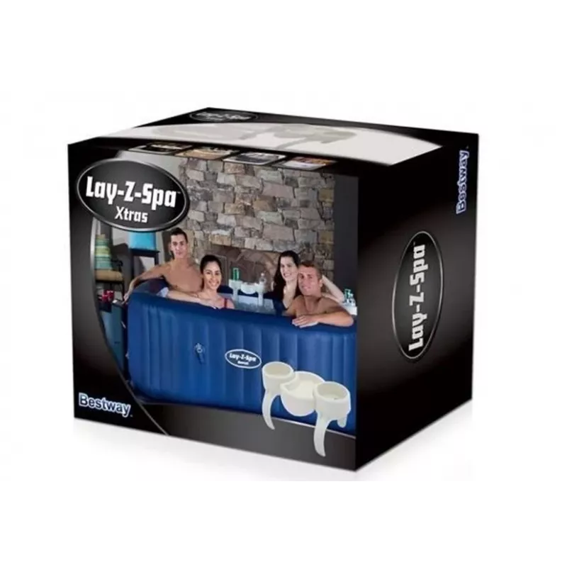 Bestway Flowclear Pool Cup Holder 2-Pack Grey/Blue