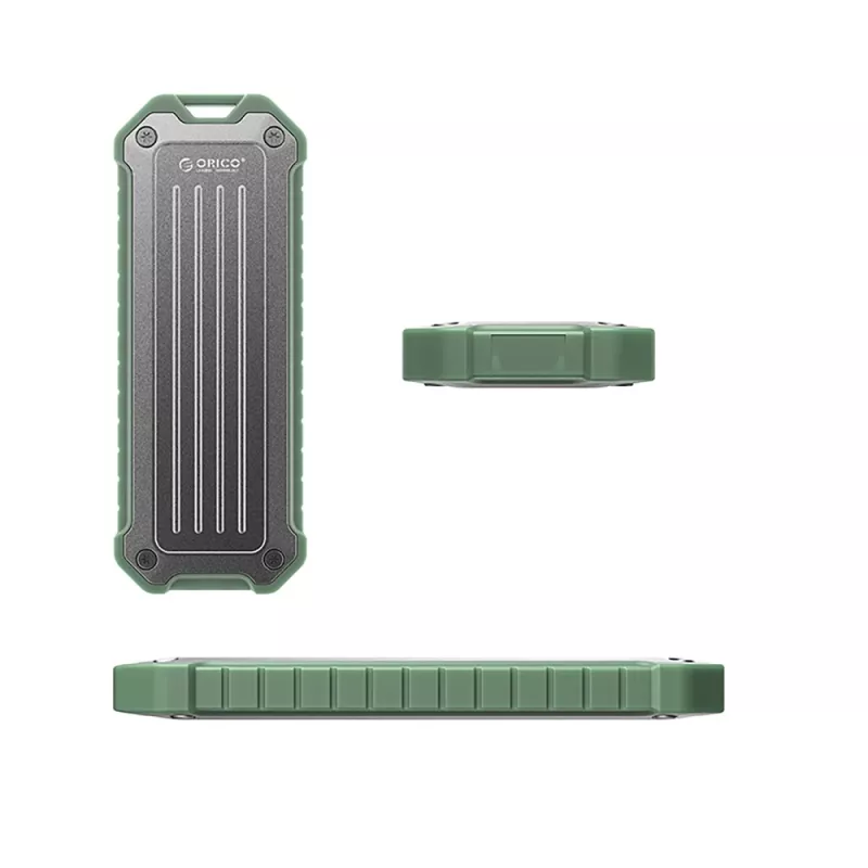 ORICO OTPX-G2 M.2 NVMe/SATA SSD USB-C 3.2 Tactical Enclosure - Grey-Green