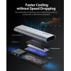 ORICO AXM2-G2 M.2 NVMe USB-C 10 Gbps korpusas - Pilka