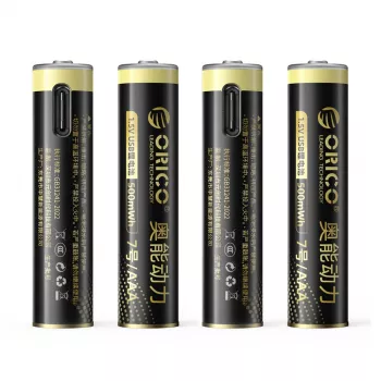 ORICO Ener-G EG7C 1.5V 500mWh AAA USB-C Įkraunama Ličio-Jonų Baterija 4 vnt. Pakuotė