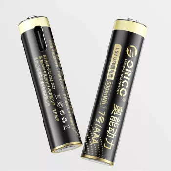 ORICO Ener-G EG7C 1.5V 500mWh AAA USB-C Įkraunama Ličio-Jonų Baterija 4 vnt. Pakuotė