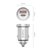 ORICO MiniRing Pro 45W USB-A + USB-C Automobilinis Įkroviklis – Sidabrinis