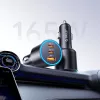 ORICO HyperDrive 165W automobilinis įkroviklis USB-A + 2x USB-C - juodos spalvos