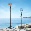 ORICO SPM215 Selfie Stick Tripod su Bluetooth 5.2 nuotoliniu valdymu, 360° sukimu, 1/4 colio trikojo laikikliu, išsiplečia iki 72 cm, juoda