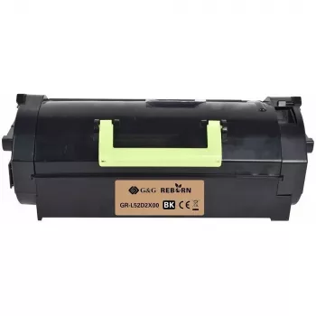 G&G Reborn Toner Cartridge Compatible with Lexmark 522X/52D2X00 Black 45,000 Pages Remanufactured 21310